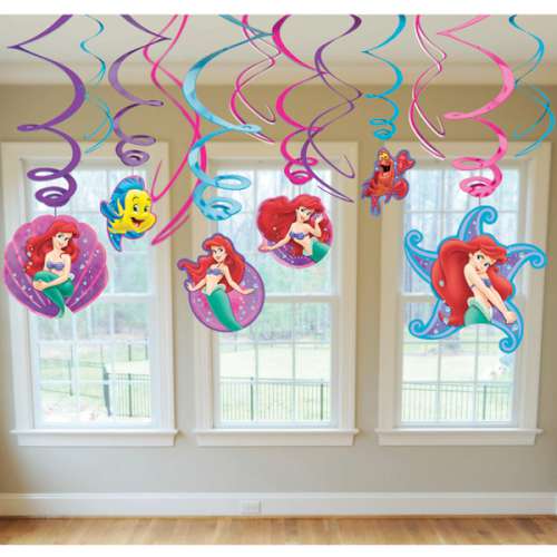 The Little Mermaid Hanging Swirl Decorations - Click Image to Close
